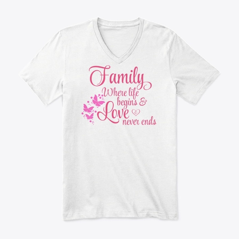 T shirt Family with Love never ends