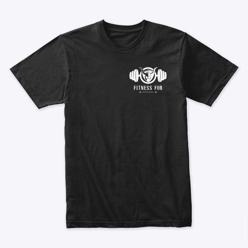 Fitness For Savages  White Logo