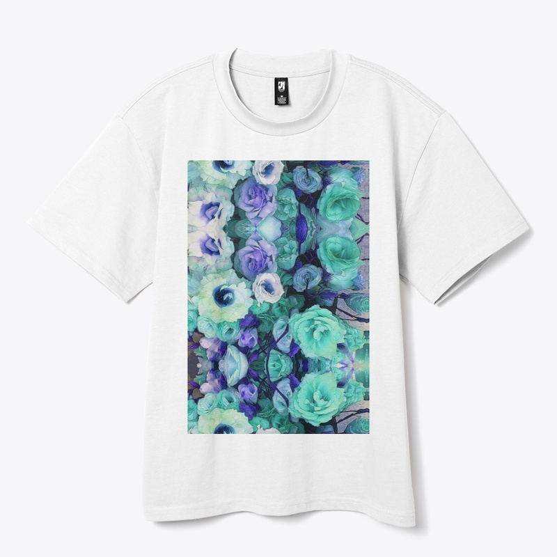 Aqua Flower Kaleidoscope