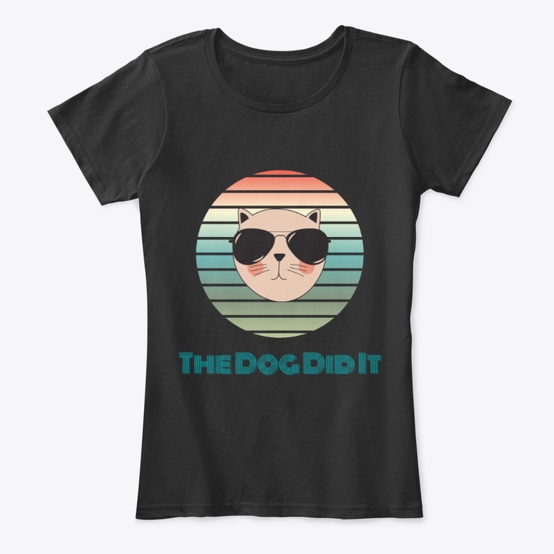 The Dog Did It - Retro Rainbow Cat
