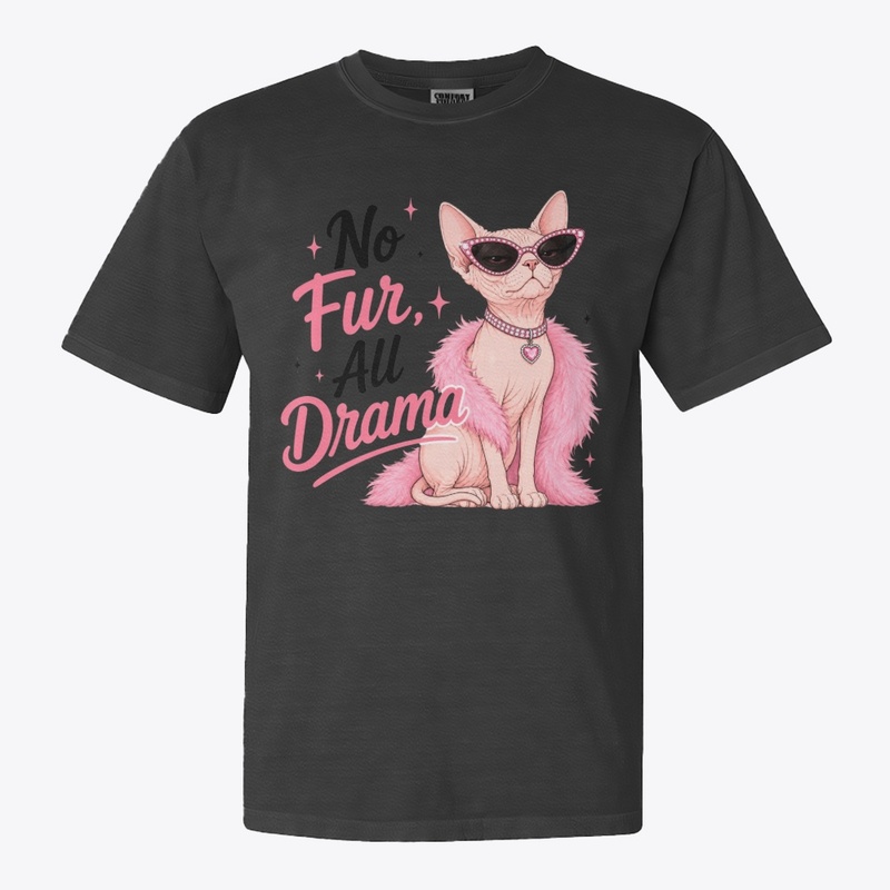 No Fur All Drama Sphynx Cat