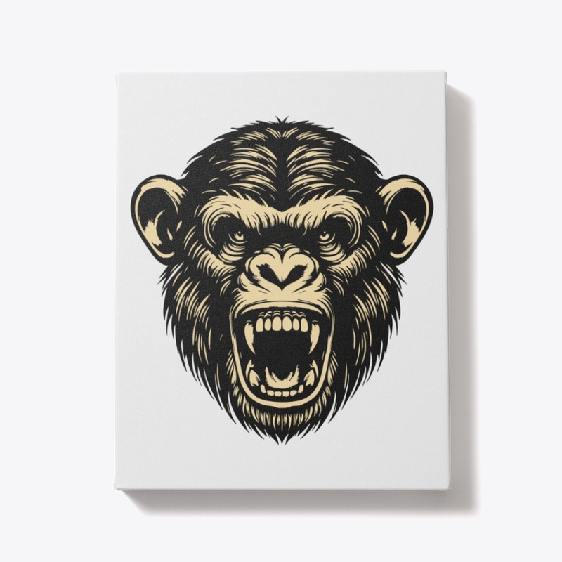 Fierce Angry Chimp Artwork