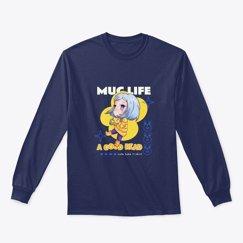 Mug Life/Good Book/Boba Tea Woman's Top