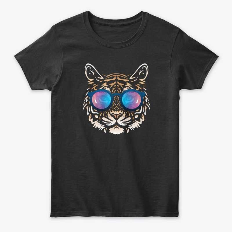 Cute Tiger in Sunglasses (Colored+sg06)