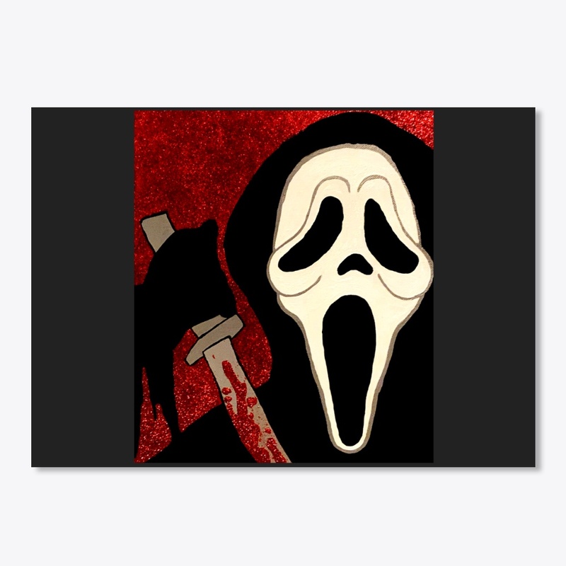 Ghostface Scream Portrait Painting