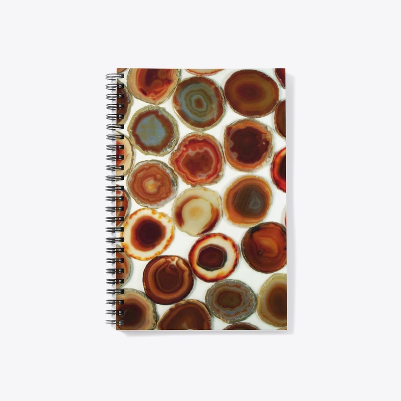 POLISHED SLABS OF BROWN AGATE