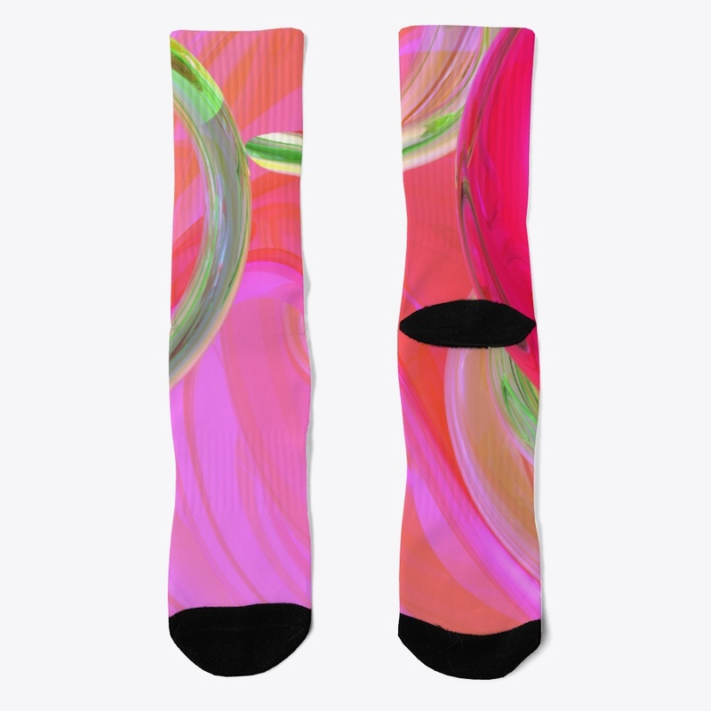 Fluorescent Tie-Dye with Green Accents