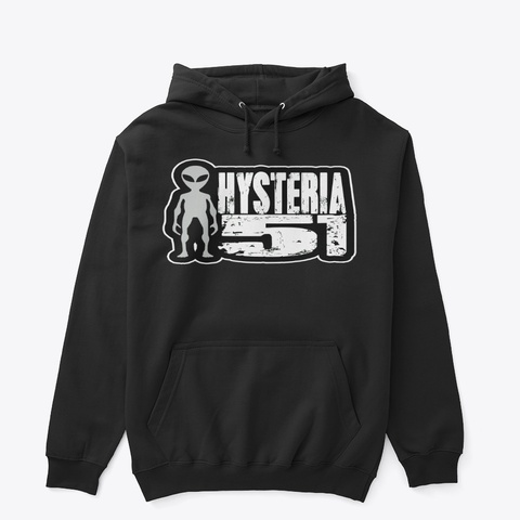 Hysteria 51   Hollow Conspiracy Bot! Black T-Shirt Front