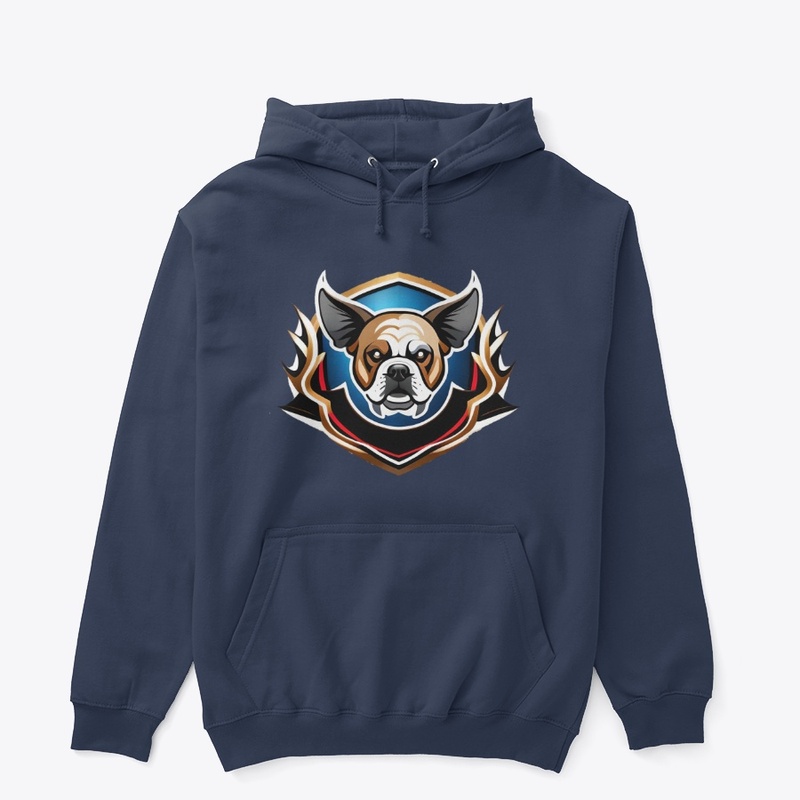 Bulldog tshirt and hoodie