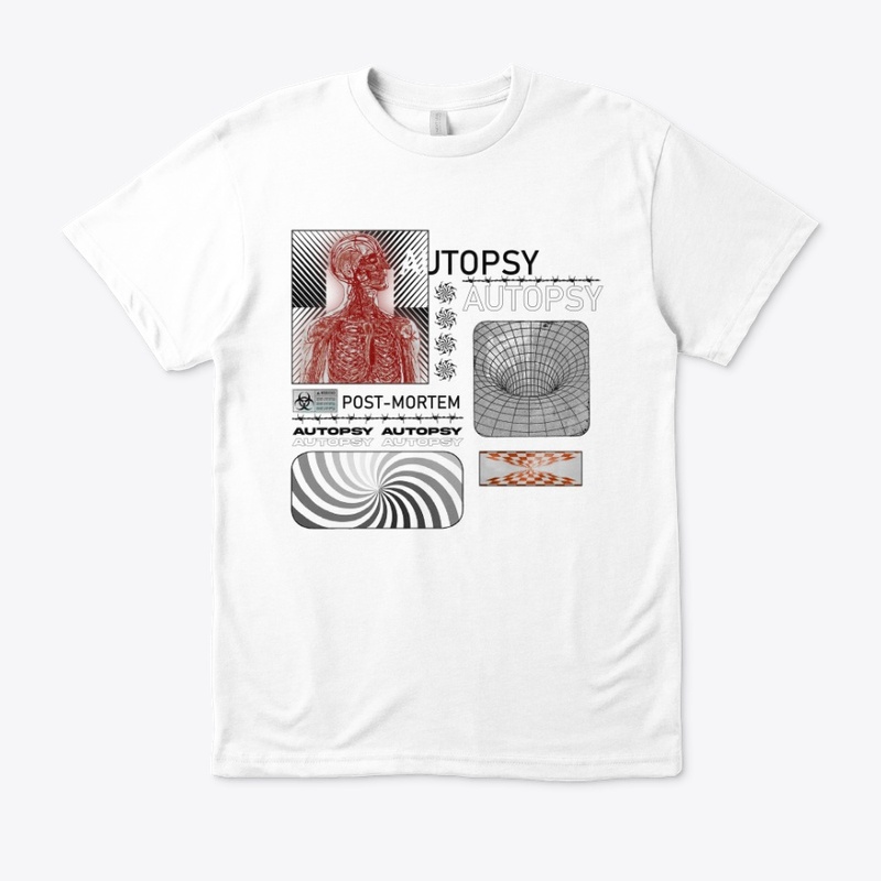 POST-MORTEM 'Autopsy' Tee-Shirt White