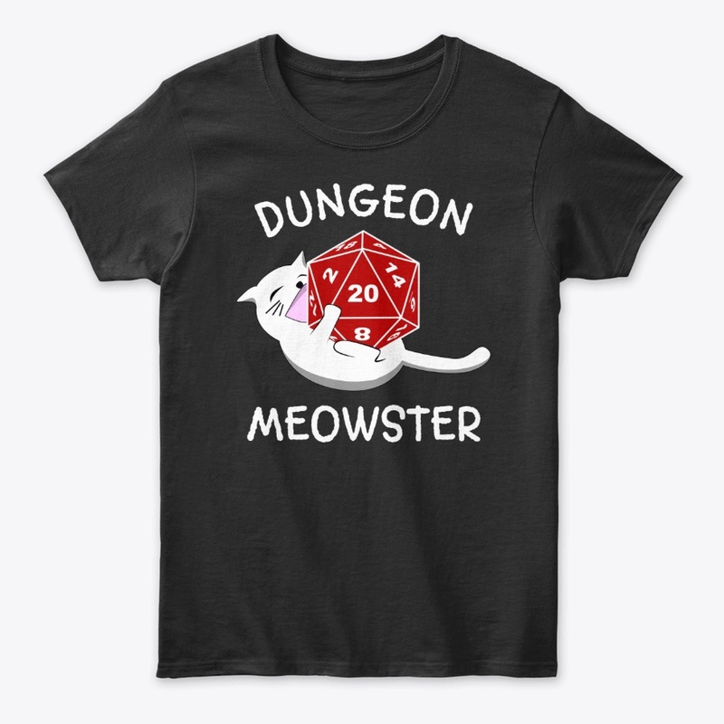 Dungeon Meowster Cat D20 RPG Gamer