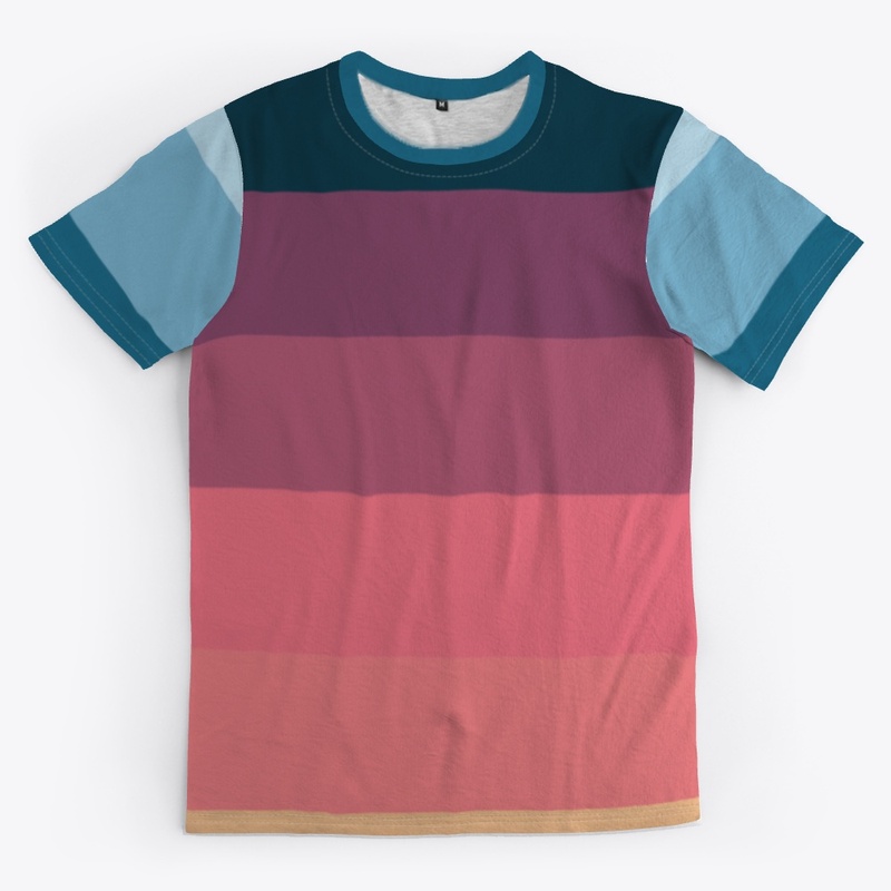 Babam Abstract Colorful Retro Stripes