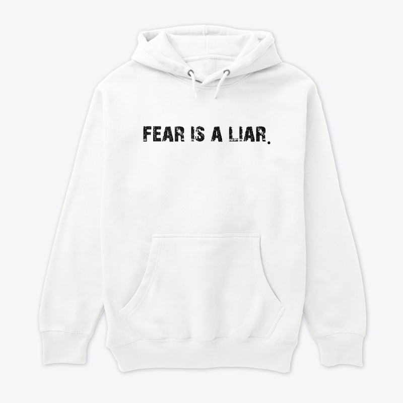 FEAR IS A LIAR Black Logo Hoodie