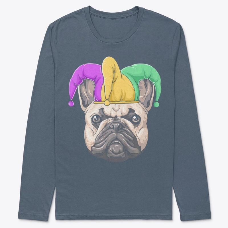 Mardi Gras French Bulldog Carnival Hat
