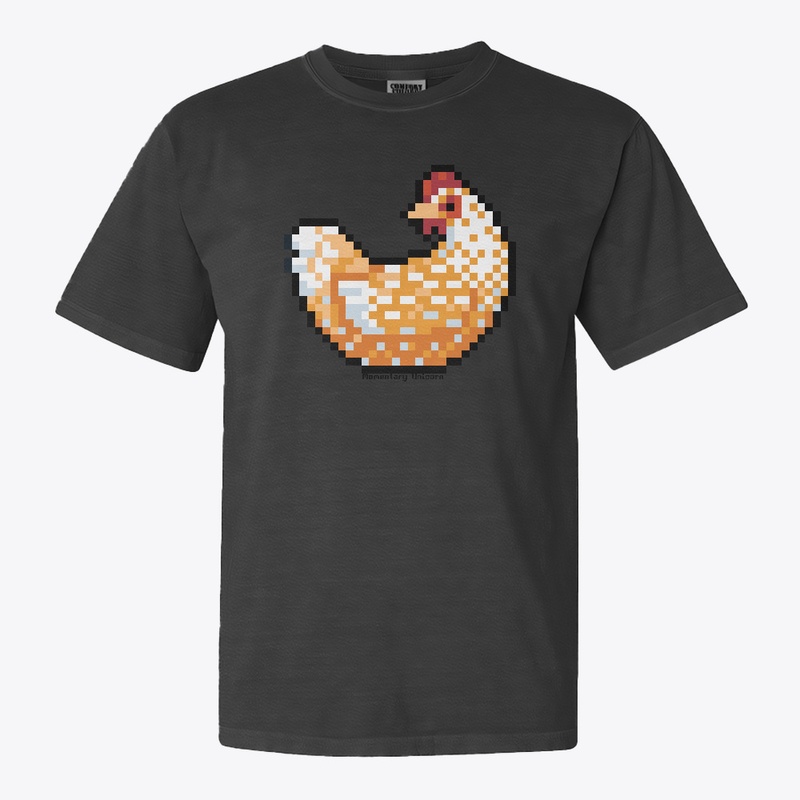 Pixel'd Sweedish Flower Hen
