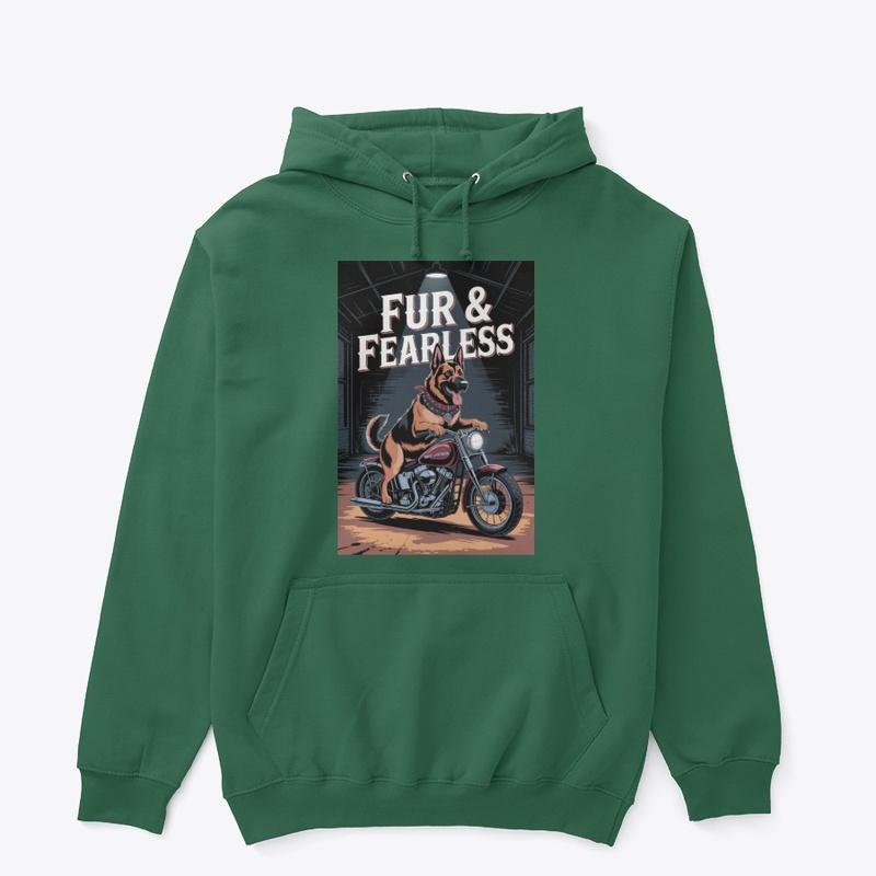 Biker Dog German Shepherd Tee