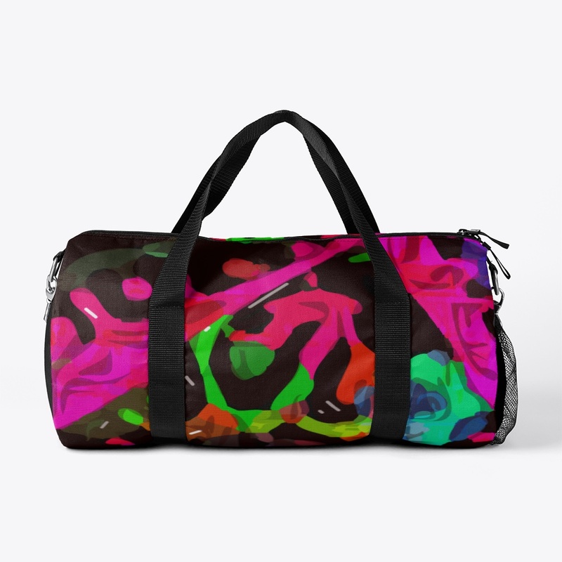 Pink Black Cheetah Abstract 