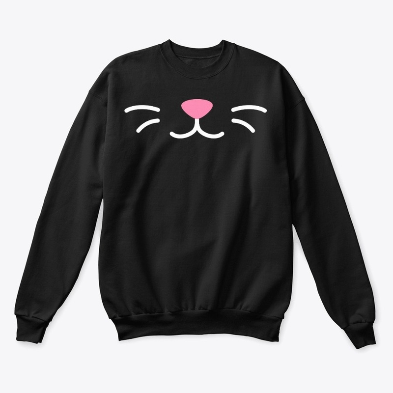 Cat lips face white