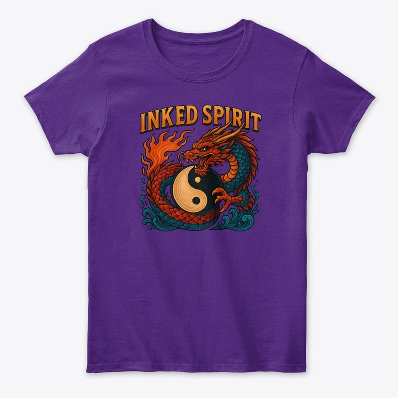 Dragon Yin Yang Tattoo Design