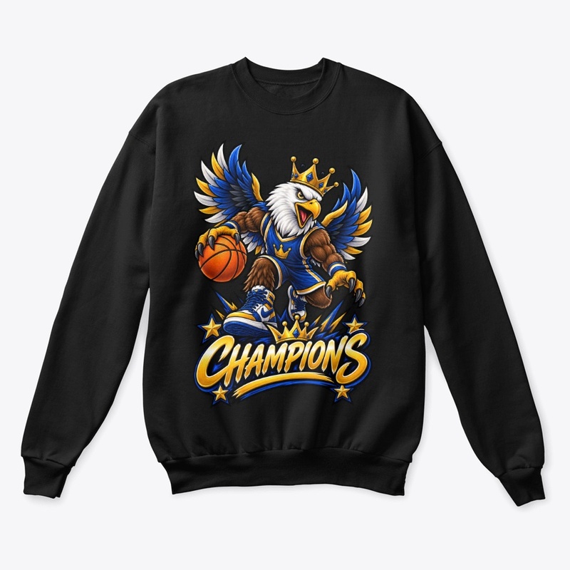 Champions Eagle Basketball Mascot 