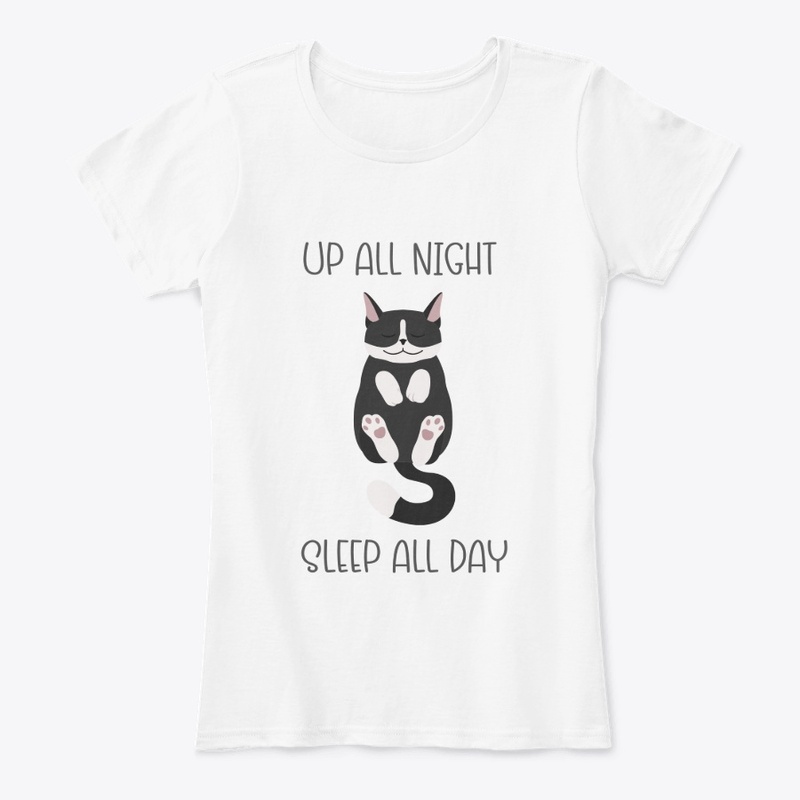 UP ALL NIGHT SLEEP ALL DAY - Sleepy Cat