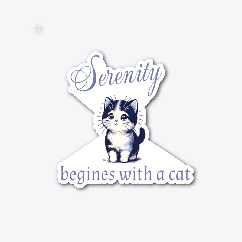 Serenity Begins With a Cute Cat 🐾