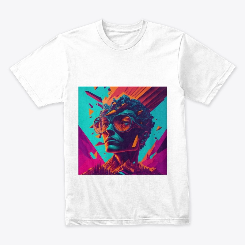 Futuristic 3D Sunglass Man Design