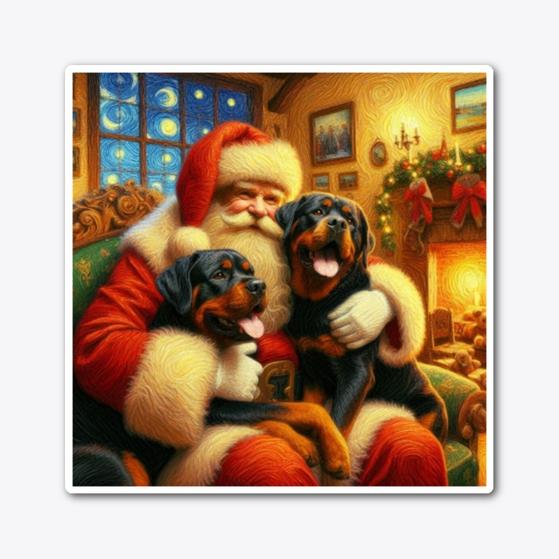 Rottweilers and Santa