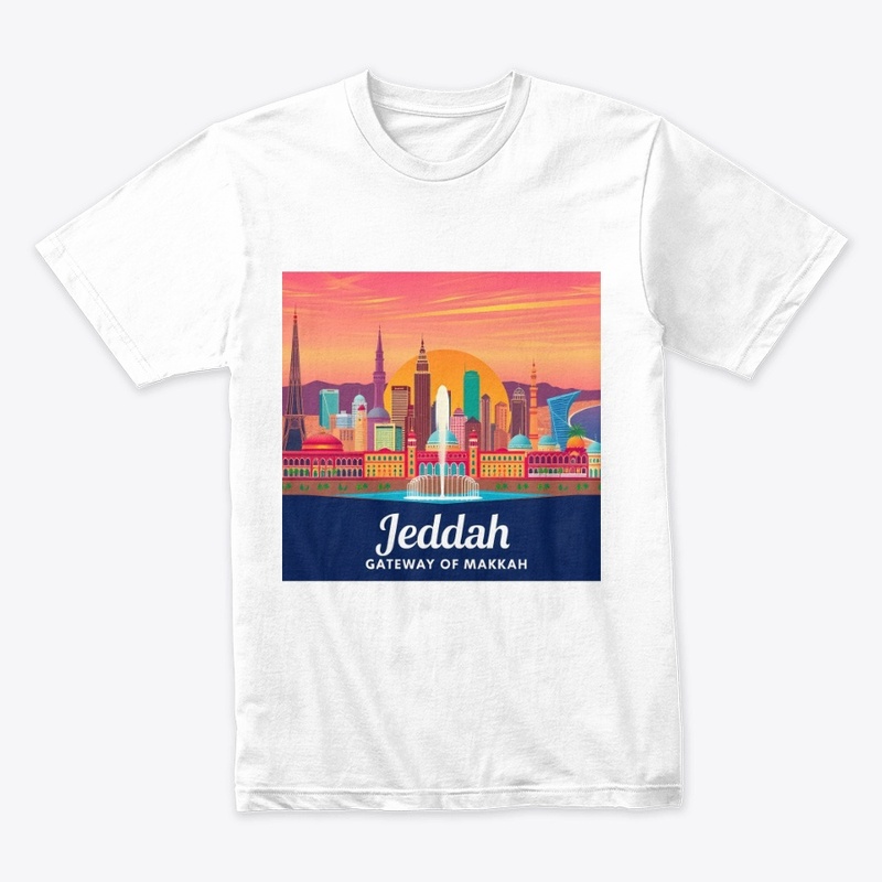 Jeddah Red Sea Bride Skyline Art