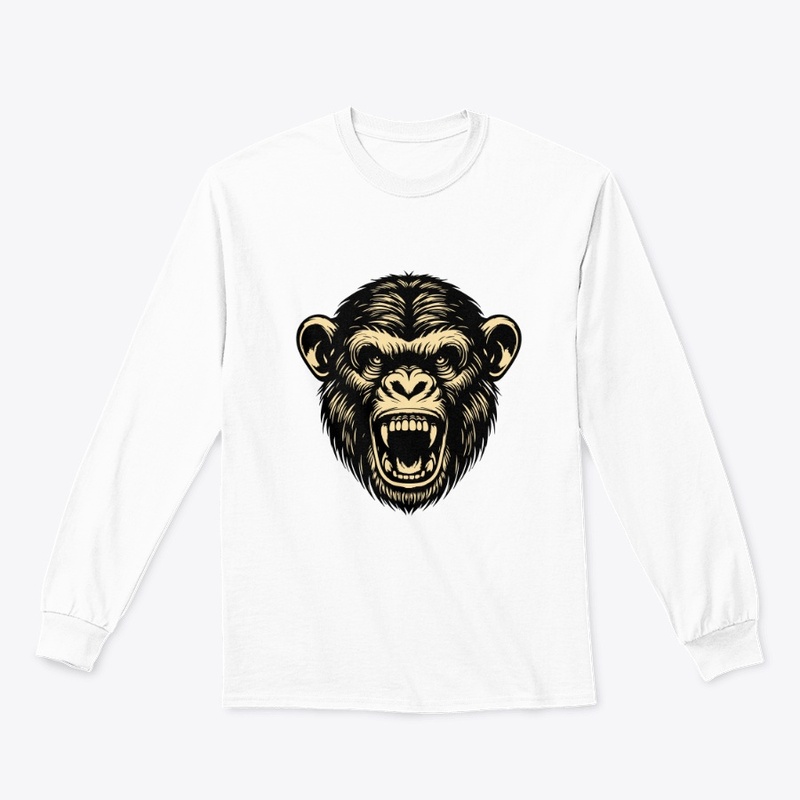 Fierce Angry Chimp Artwork