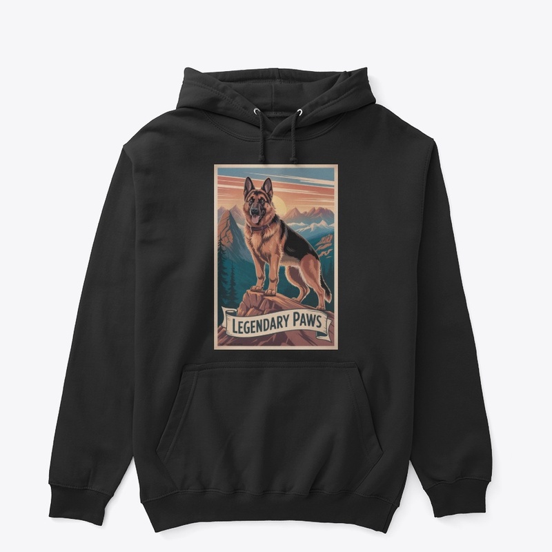 Adventure German Shepherd Poster Tee