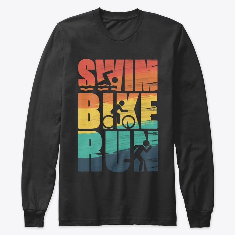 Triathlon Sports swim bike run T-Shirt