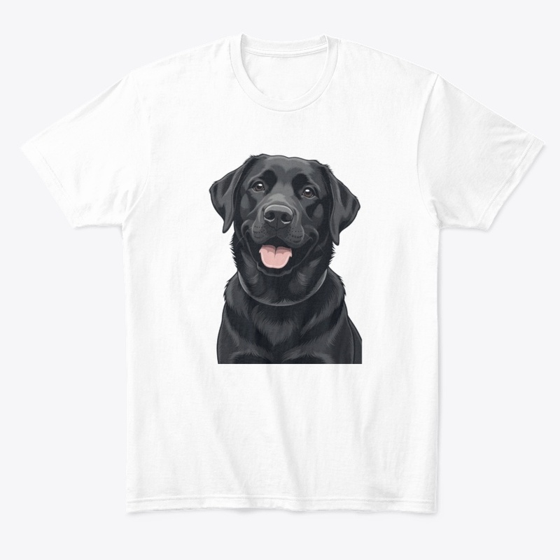 Happy Black Labrador Retriever