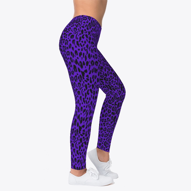 Purple Leopard Leggings