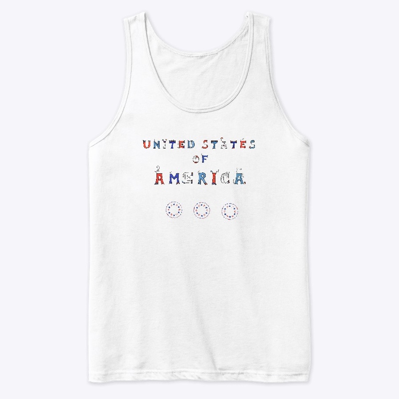 United States of America Word Art