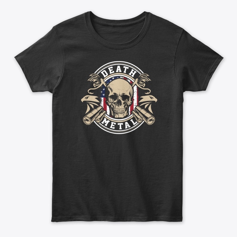 Death Metal Eye Catching Skull Tshirt 