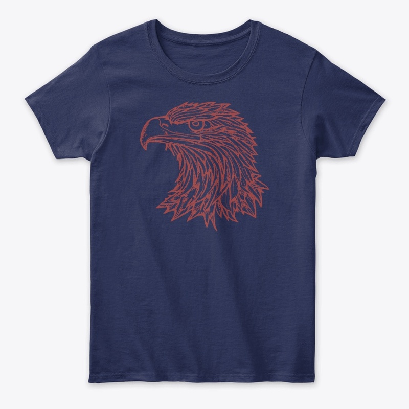 Fierce Eagle Head - Vintage Tribal Style