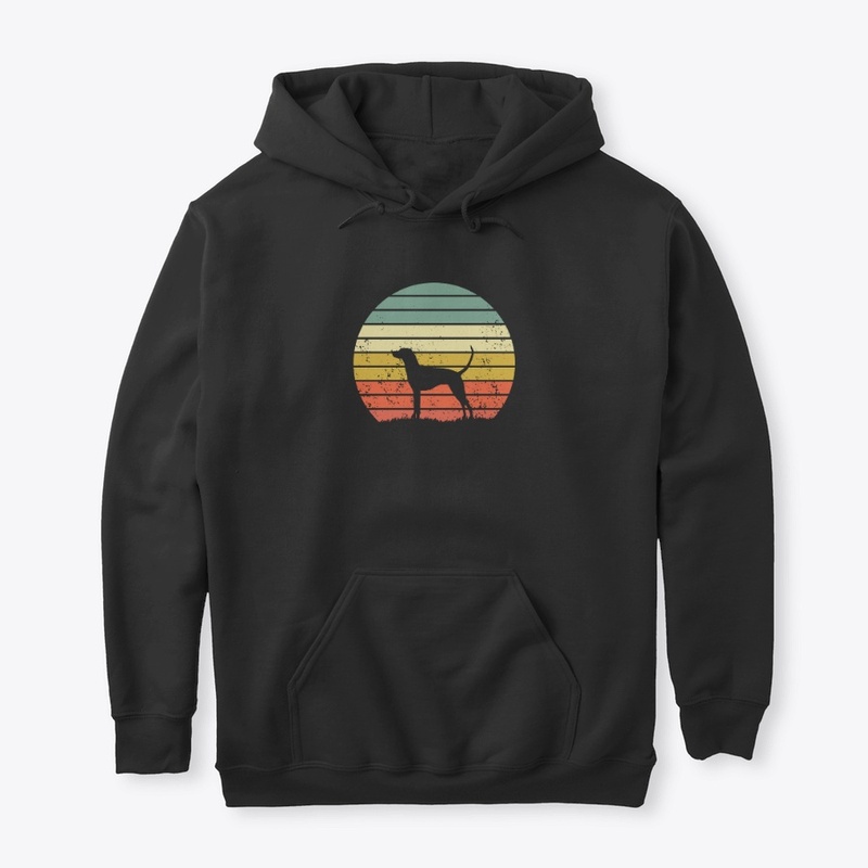 Vizsla Retro Sunset Dog Lover