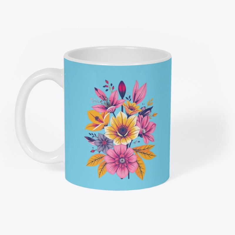 Floral Mug - Celebrate Life in Bloom