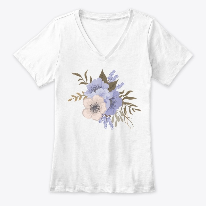Realistic Blue Flower Design
