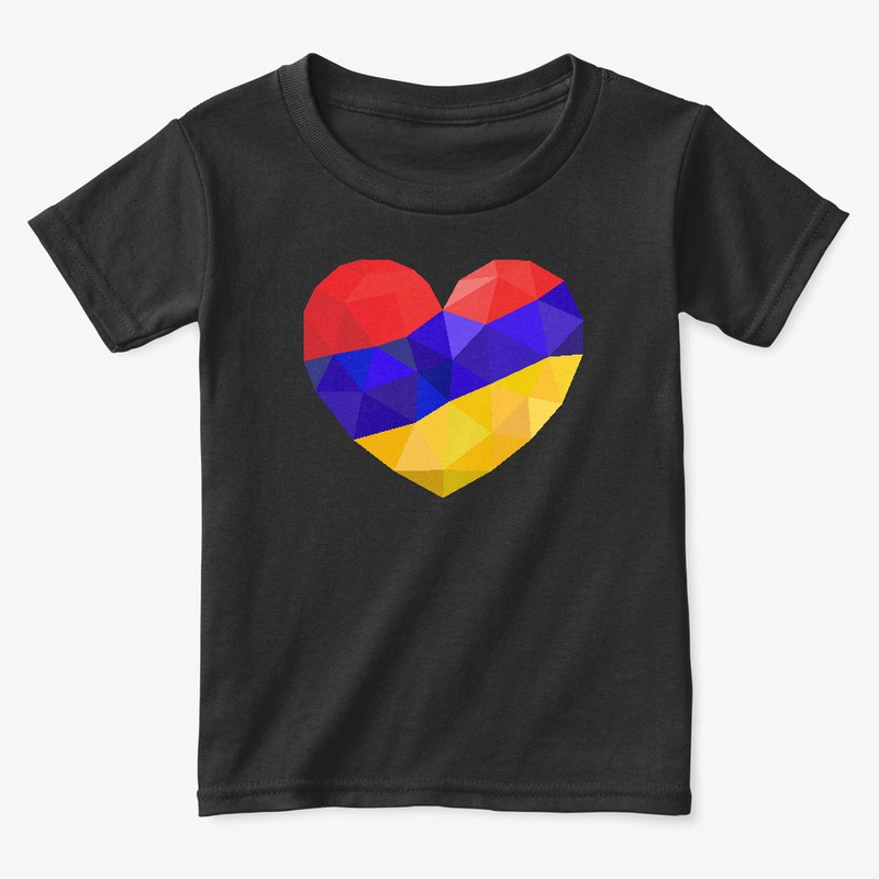 Cute Armenian Flag Graphic Heart Design
