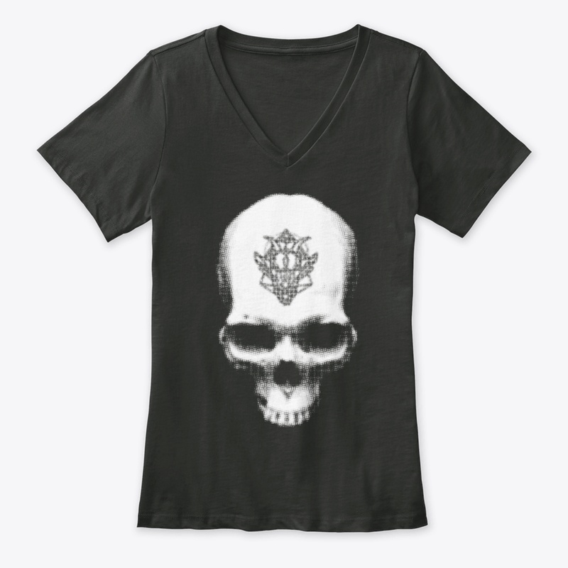 White Satanic Skull