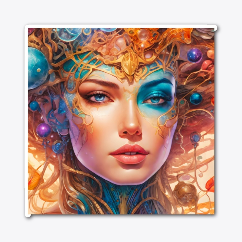 Cosmic Portrait Digital Art - PG16