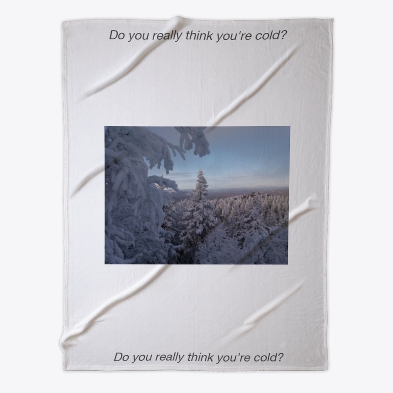 Beach towel. Magical winter landscape.