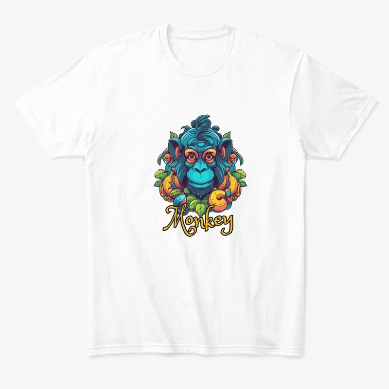 Black Blue Illustrated Monkey Adventure 