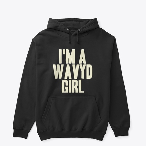 Wavy D Girl Black T-Shirt Front
