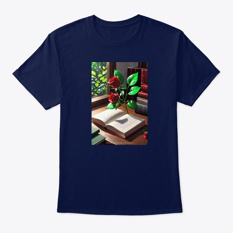 Rose with Book