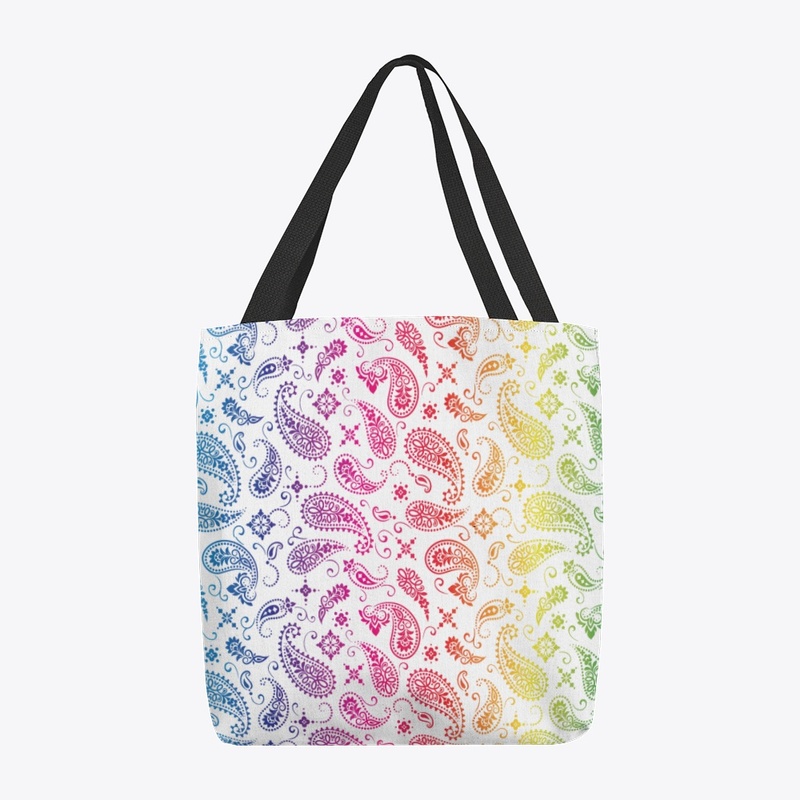 Rainbow Bandana Tote Bag