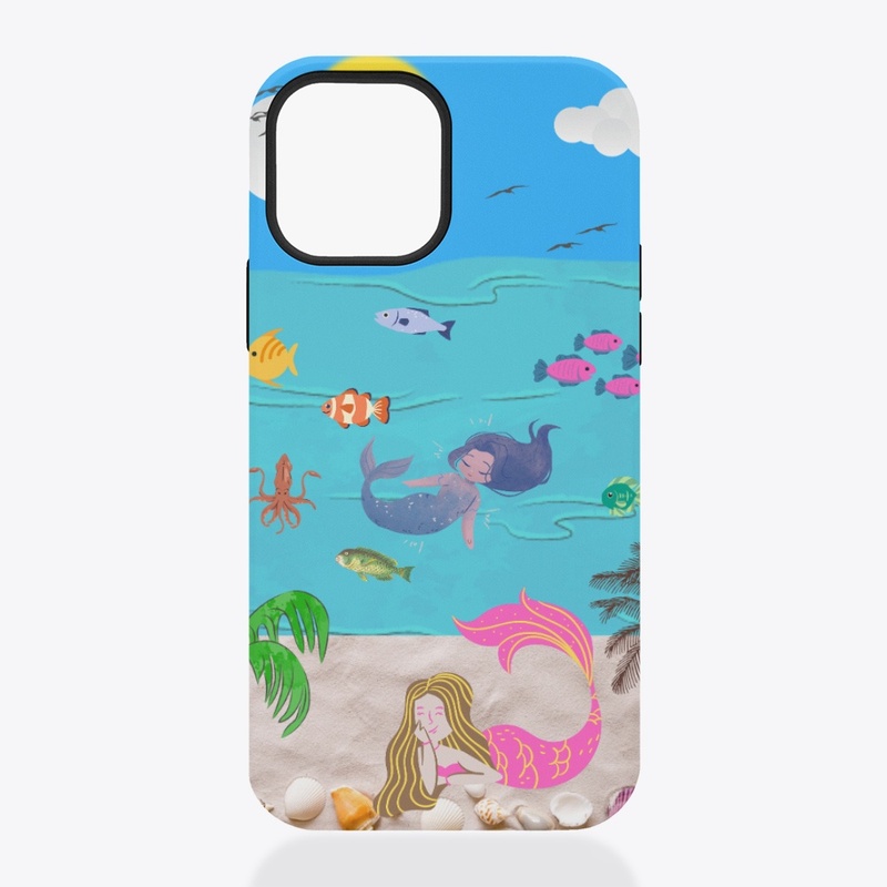 Mobile covers beautiful sea life design 