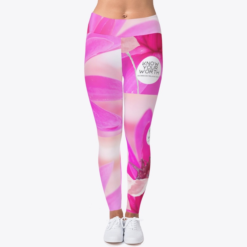 Know your worth♥ Floral Leggings